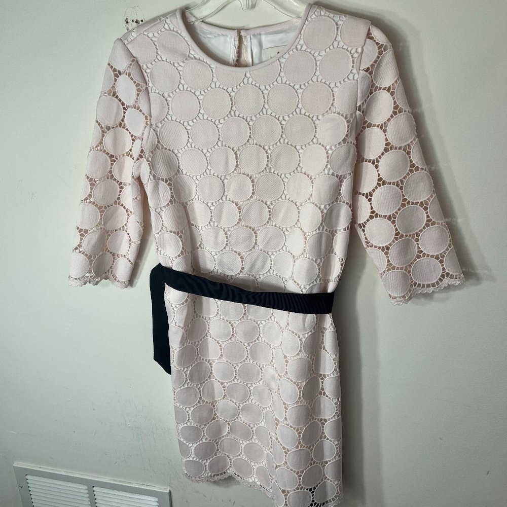 Kate Spade Long Sleeve Bowtie Dress, Rose Pink, Size 2